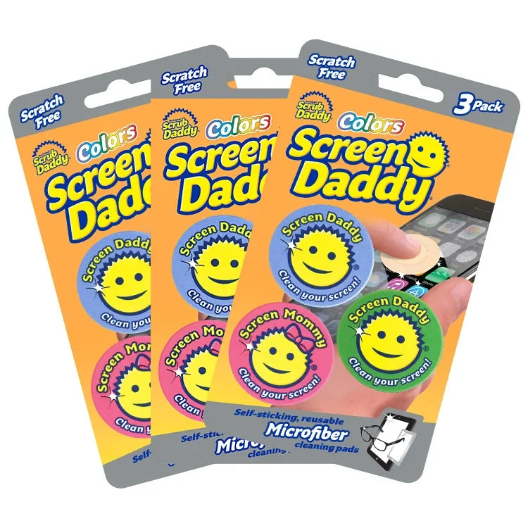 Scrub Daddy Screen Daddy 3 Count Bundle (3 packages of 3 Screen Daddys)